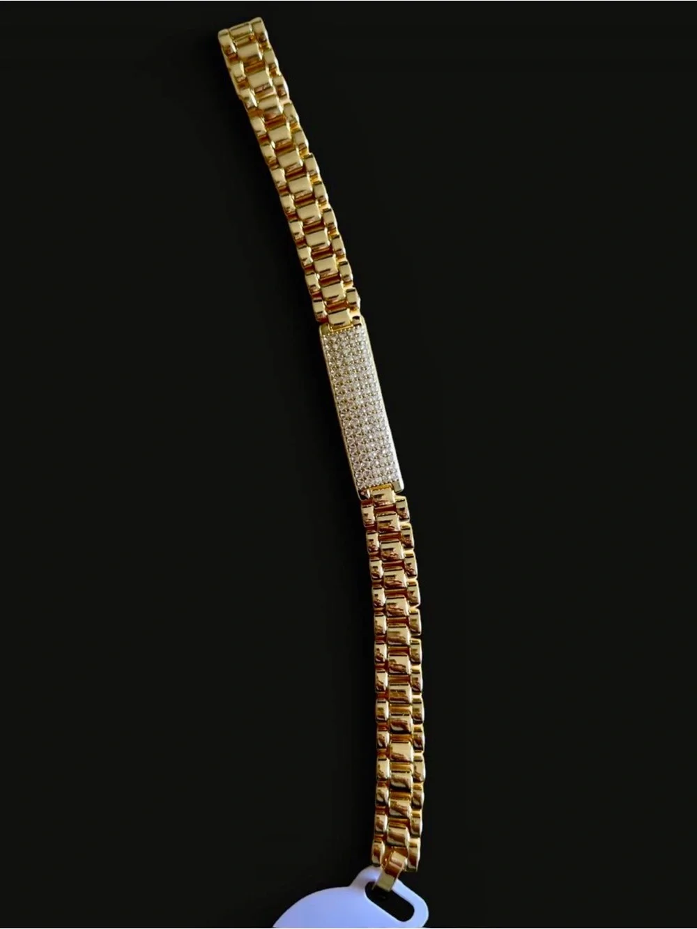 Men's Gold-Tone CZ Bracelet —8